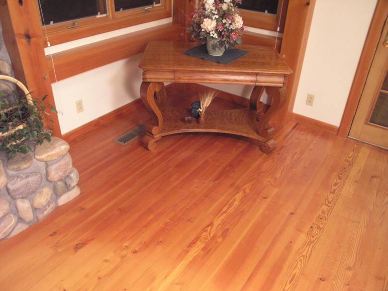 Douglas Fir #2 Flooring (and Timbers) / Douglas Fir #2 flooring--note the DF timbers in the frame